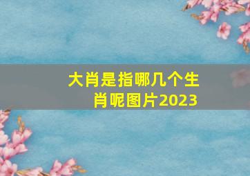 大肖是指哪几个生肖呢图片2023