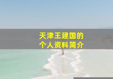 天津王建国的个人资料简介