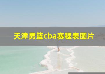 天津男篮cba赛程表图片