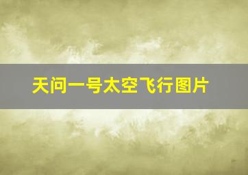 天问一号太空飞行图片