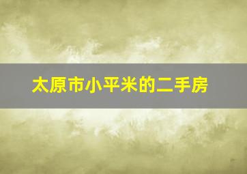 太原市小平米的二手房