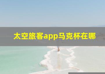 太空旅客app马克杯在哪