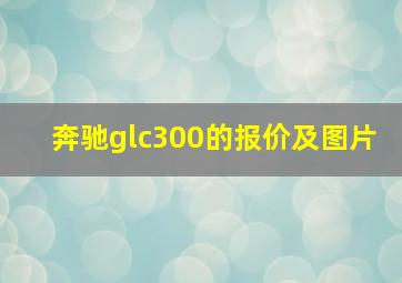 奔驰glc300的报价及图片