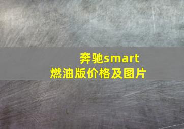 奔驰smart燃油版价格及图片