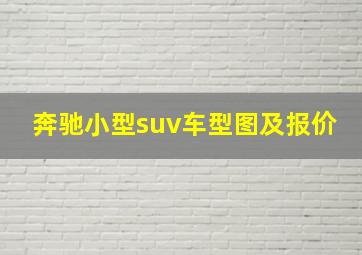 奔驰小型suv车型图及报价