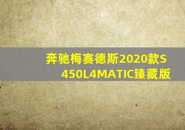 奔驰梅赛德斯2020款S450L4MATIC臻藏版