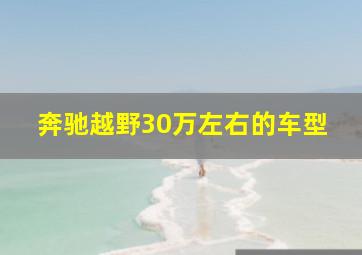 奔驰越野30万左右的车型