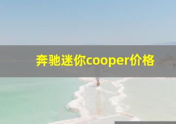 奔驰迷你cooper价格