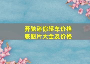 奔驰迷你轿车价格表图片大全及价格