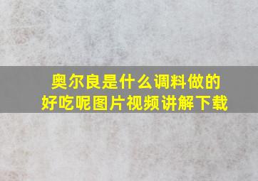 奥尔良是什么调料做的好吃呢图片视频讲解下载