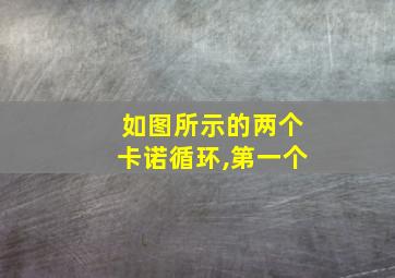 如图所示的两个卡诺循环,第一个