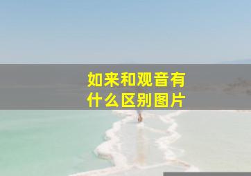 如来和观音有什么区别图片