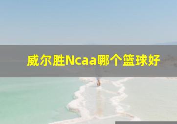 威尔胜Ncaa哪个篮球好