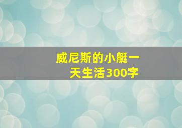 威尼斯的小艇一天生活300字