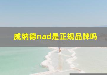 威纳德nad是正规品牌吗