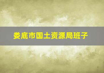 娄底市国土资源局班子