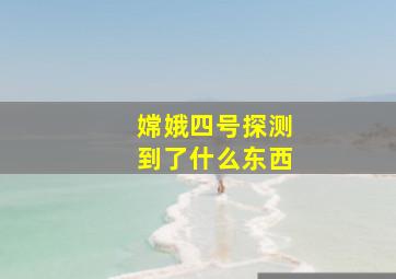 嫦娥四号探测到了什么东西