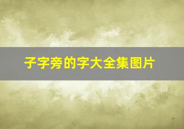 子字旁的字大全集图片