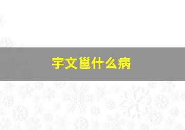 宇文邕什么病