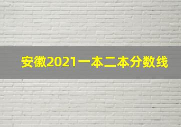 安徽2021一本二本分数线