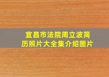 宜昌市法院周立波简历照片大全集介绍图片