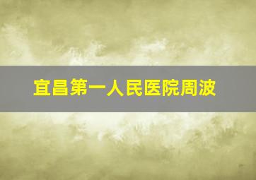 宜昌第一人民医院周波