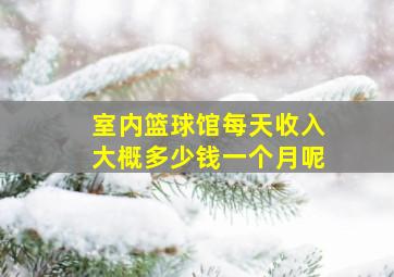 室内篮球馆每天收入大概多少钱一个月呢