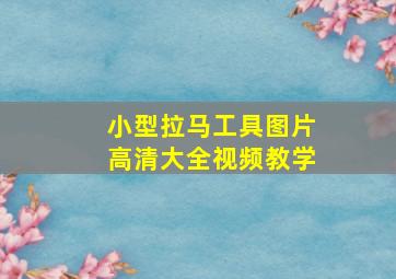 小型拉马工具图片高清大全视频教学