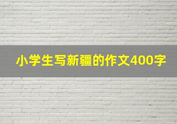 小学生写新疆的作文400字