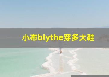 小布blythe穿多大鞋