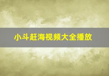 小斗赶海视频大全播放