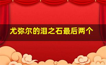 尤弥尔的泪之石最后两个