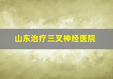 山东治疗三叉神经医院