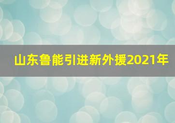 山东鲁能引进新外援2021年