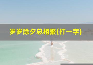 岁岁除夕总相聚(打一字)