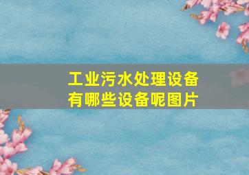 工业污水处理设备有哪些设备呢图片