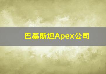 巴基斯坦Apex公司