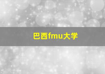 巴西fmu大学