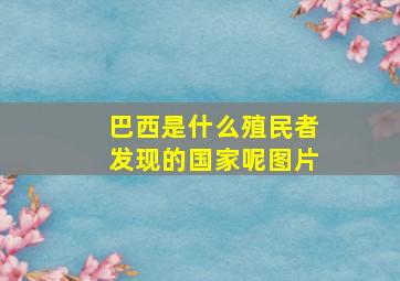 巴西是什么殖民者发现的国家呢图片