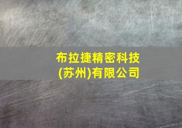 布拉捷精密科技(苏州)有限公司