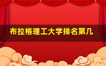 布拉格理工大学排名第几