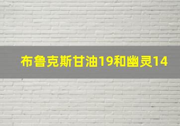 布鲁克斯甘油19和幽灵14