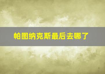 帕图纳克斯最后去哪了