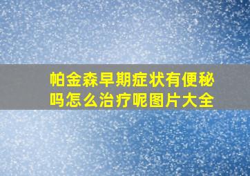 帕金森早期症状有便秘吗怎么治疗呢图片大全