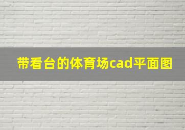 带看台的体育场cad平面图