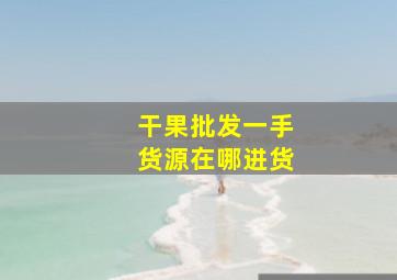 干果批发一手货源在哪进货