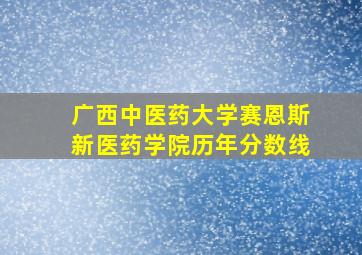 广西中医药大学赛恩斯新医药学院历年分数线