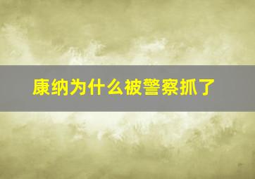 康纳为什么被警察抓了