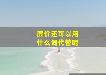 廉价还可以用什么词代替呢