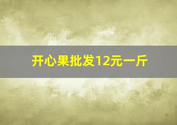 开心果批发12元一斤